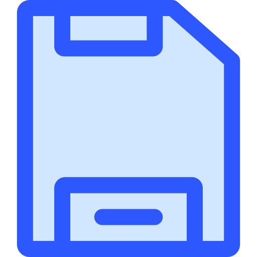 disco flexible Generic Blue icono