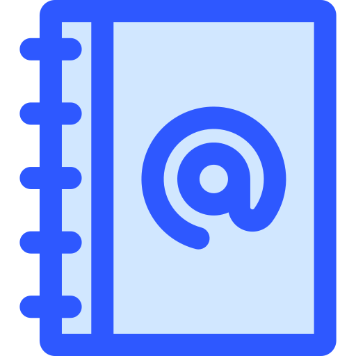 At sign Generic Blue icon