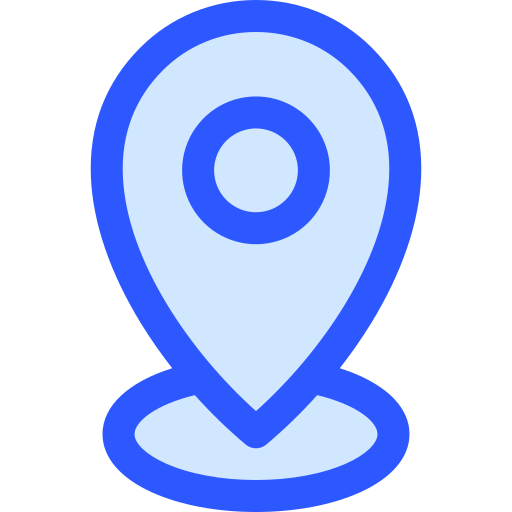 Security pin Generic Blue icon