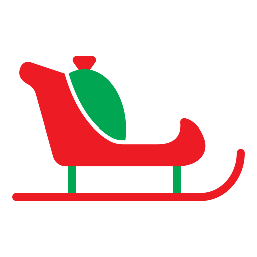 weihnachtsmann-schlitten Generic Flat icon