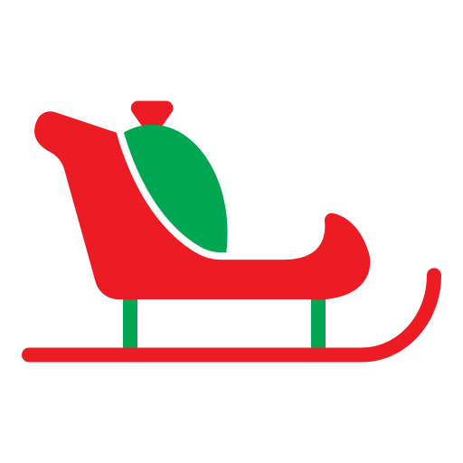 Santa claus sled Generic Flat icon