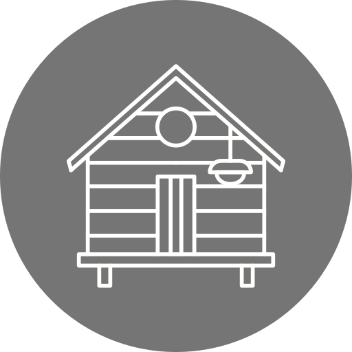 cabaña Generic Circular icono