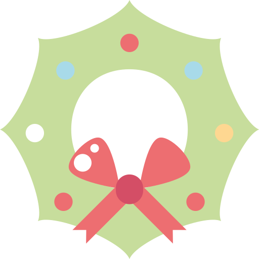 wieniec bożonarodzeniowy Generic Flat ikona