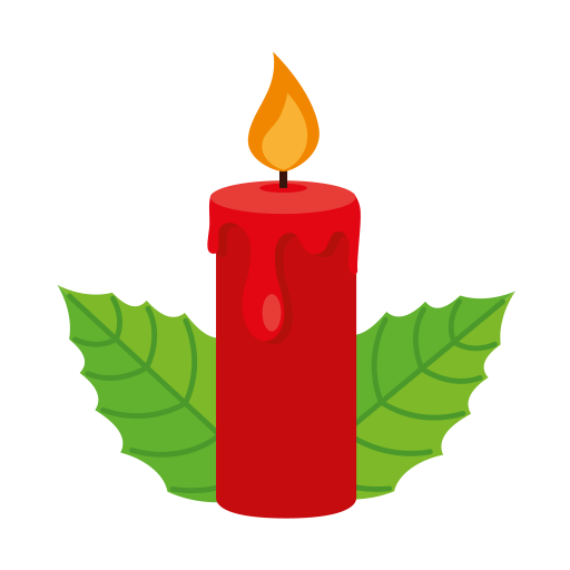 Christmas candle Generic Flat icon