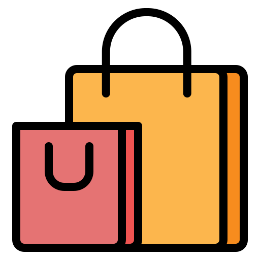 Shopping bag Generic Outline Color icon