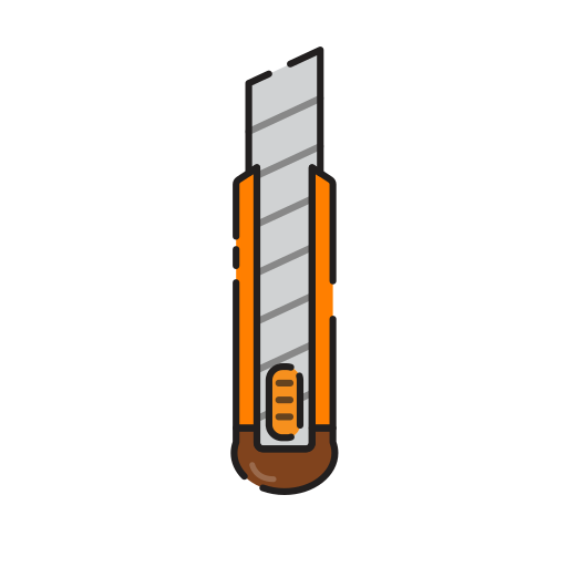 カッター Generic Outline Color icon