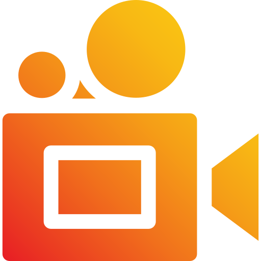 videokamera Generic Flat Gradient icon