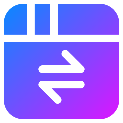 trasferimento dati Generic Flat Gradient icona