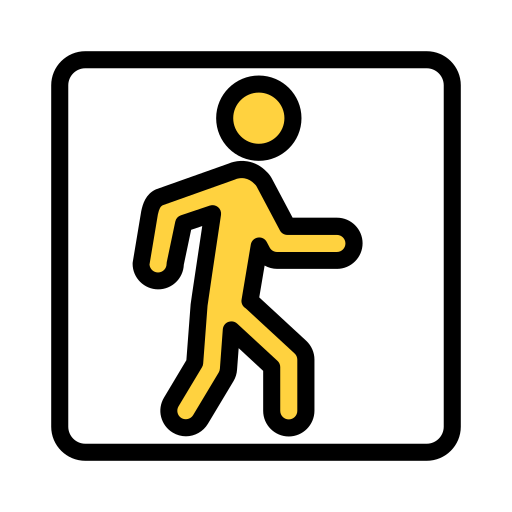 Zebra crossing Vector Stall Lineal Color icon