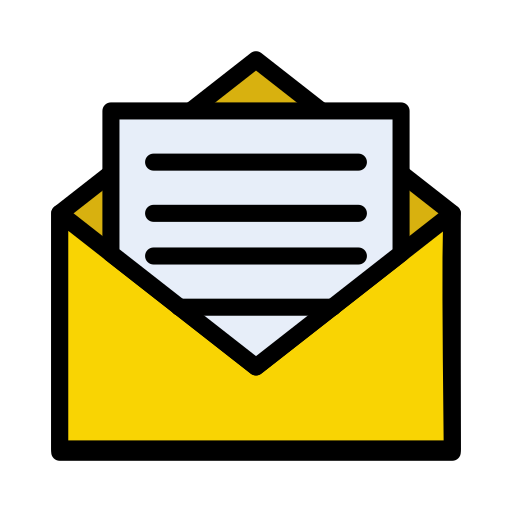 email Vector Stall Lineal Color icon