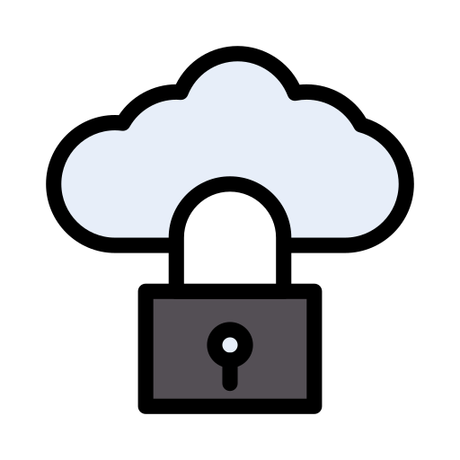 cloud-sperre Vector Stall Lineal Color icon