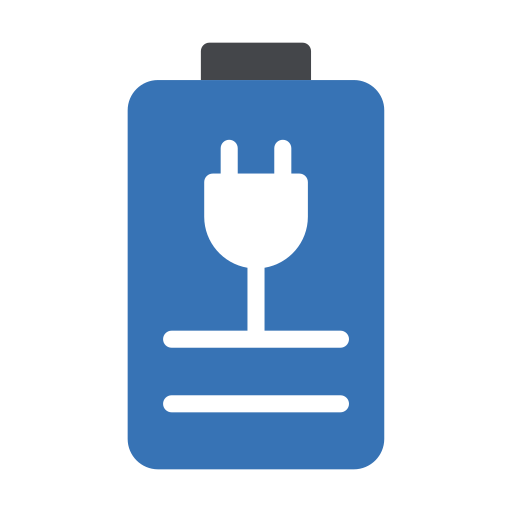 배터리 잔량 Generic Blue icon