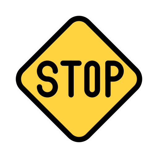 stoppschild Vector Stall Lineal Color icon