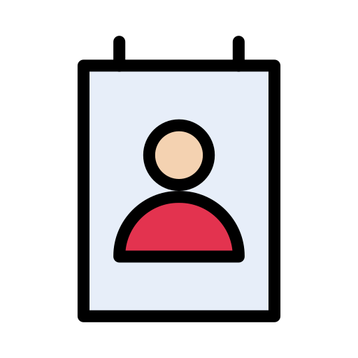 Удостоверение личности Vector Stall Lineal Color иконка