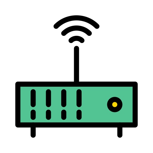 modem Vector Stall Lineal Color icon