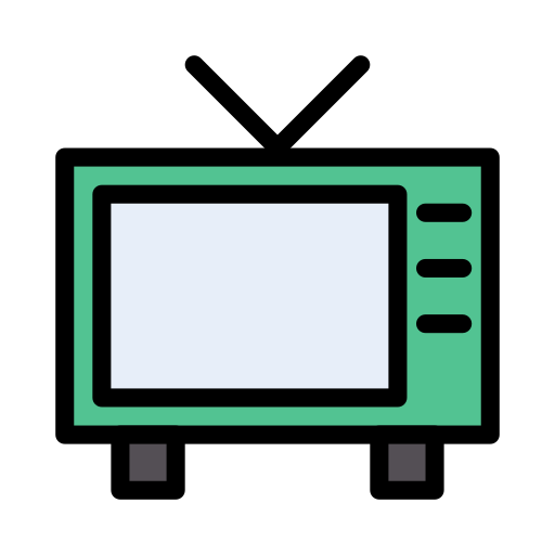 Телевидение Vector Stall Lineal Color иконка