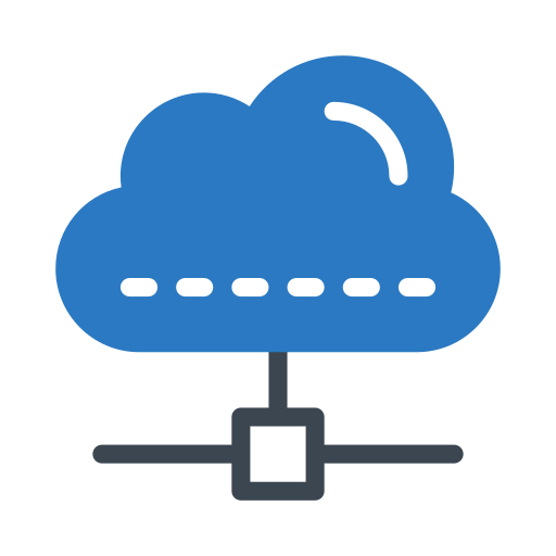 cloud computing Generic Blue icon