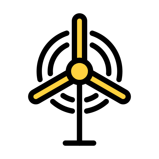 Windmill Vector Stall Lineal Color icon