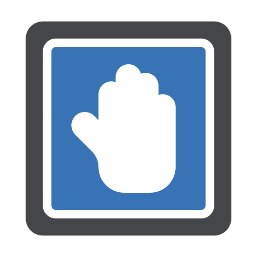 znak stopu Generic Blue ikona