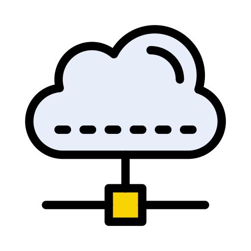 cloud computing Vector Stall Lineal Color icon