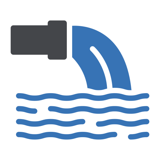 水質汚染 Generic Blue icon