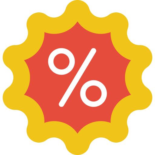 Percentage prettycons Flat icon