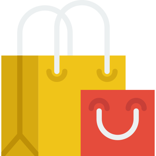 Shopping bag prettycons Flat icon