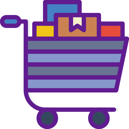 Shopping cart prettycons Lineal Color icon