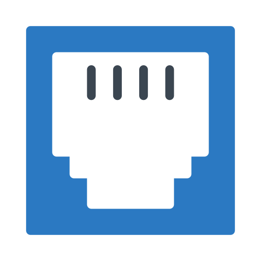 ethernet Generic Blue icoon
