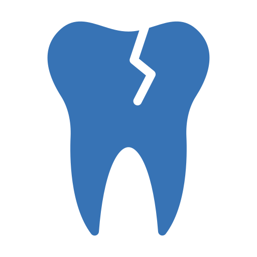złamany ząb Generic Blue ikona