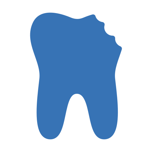 diente quebrado Generic Blue icono