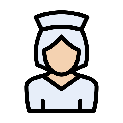 pielęgniarka Vector Stall Lineal Color ikona