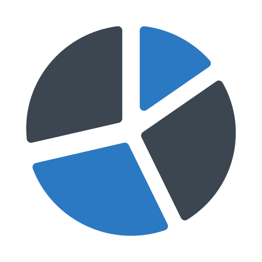 cirkeldiagram Generic Blue icoon