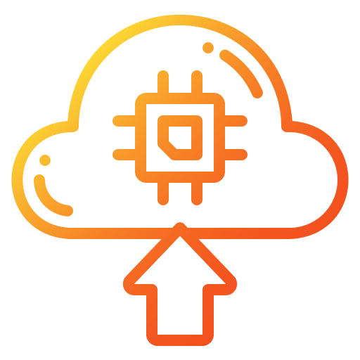 archiviazione cloud Generic Gradient icona