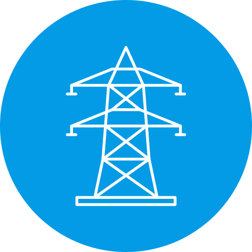 Electric tower Generic Circular icon