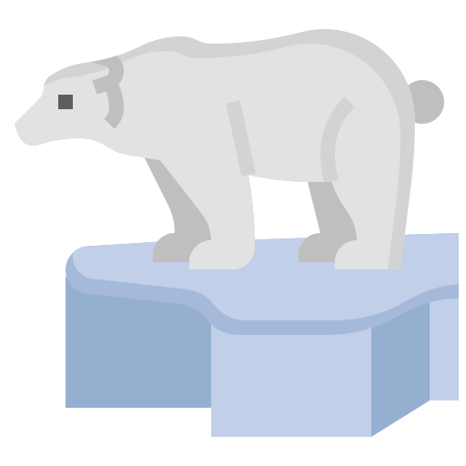 Polar bear Surang Flat icon