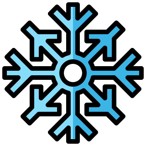 copo de nieve Surang Lineal Color icono