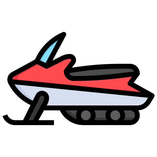 Snowmobile Surang Lineal Color icon