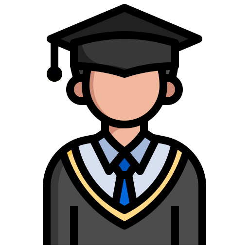Graduate Surang Lineal Color icon