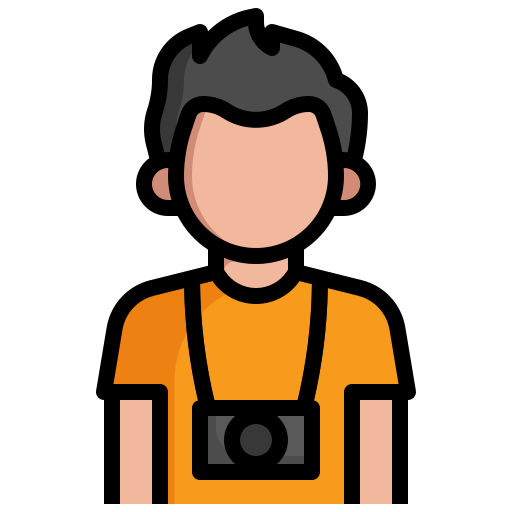 Photographer Surang Lineal Color icon