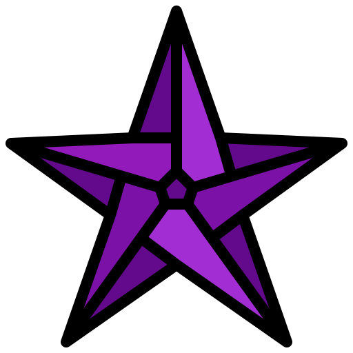 estrella Surang Lineal Color icono