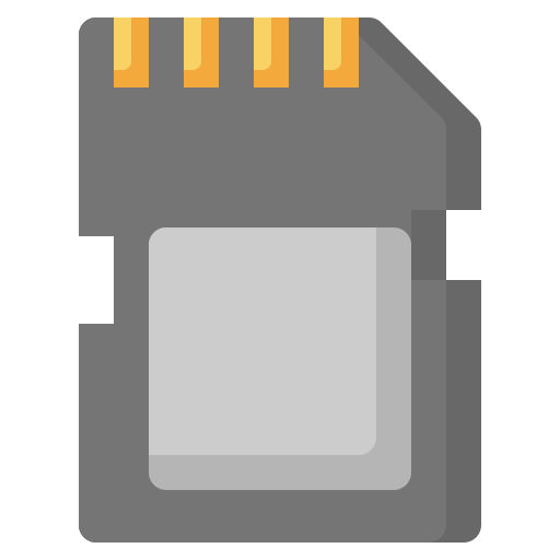 Micro sd card Surang Flat icon