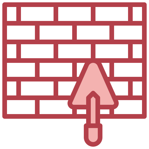 parede de tijolos Surang Red Ícone