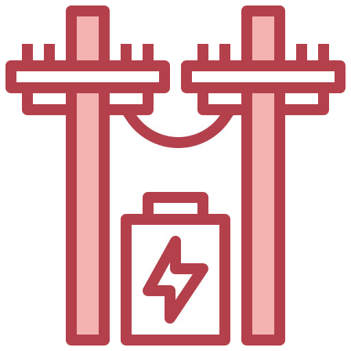 Electric pole Surang Red icon
