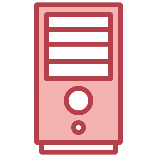 コンピュータータワー Surang Red icon