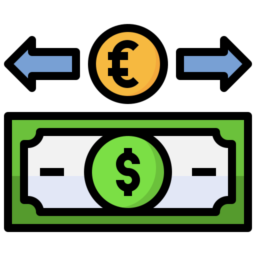 Money exchange Surang Lineal Color icon