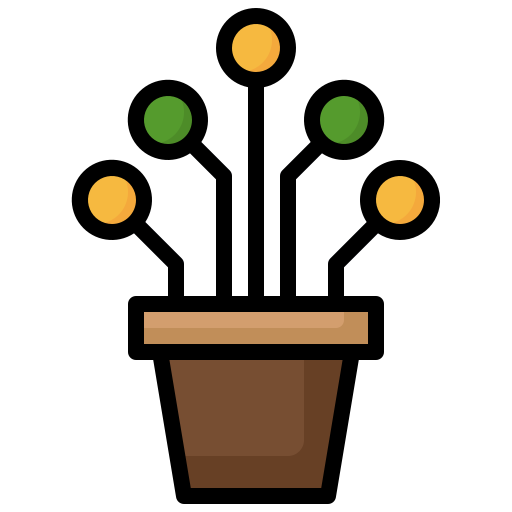 植物 Surang Lineal Color icon
