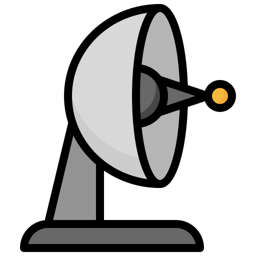 antena parabólica Surang Lineal Color icono