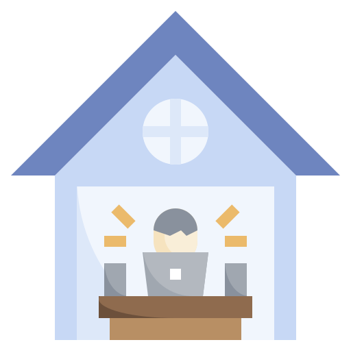 Work from home Surang Flat icon