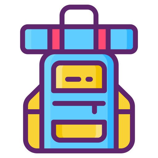 Backpacking Flaticons Lineal Color icon